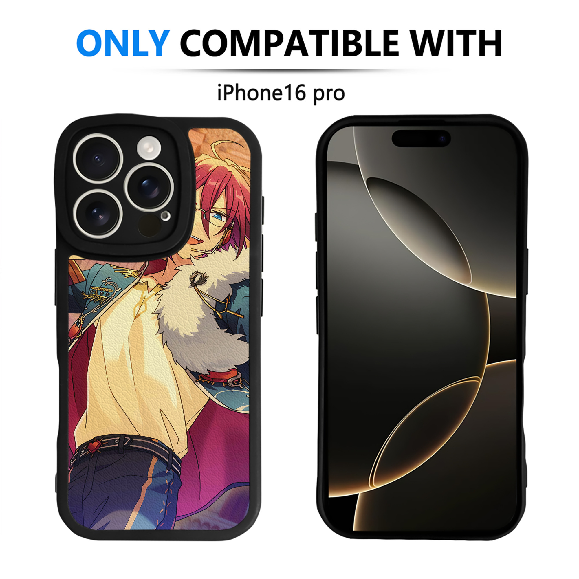 （画像用） あんさんぶるスターズ! Ensemble Stars 【iPhone 16シリーズ対応】シリコンスマホケース（レザー調） 材質：シリコン